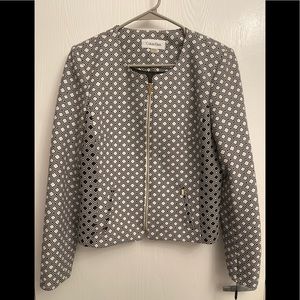 Calvin Klein Black and White Blazer Size:10